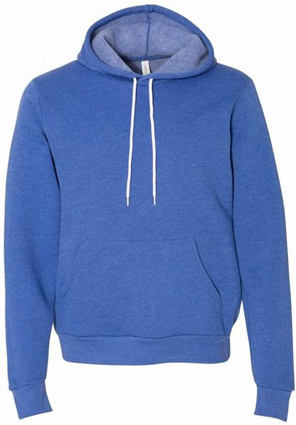 

bella canvas poly-cotton fleece pullover hoodie (3719) j93i#, Black
