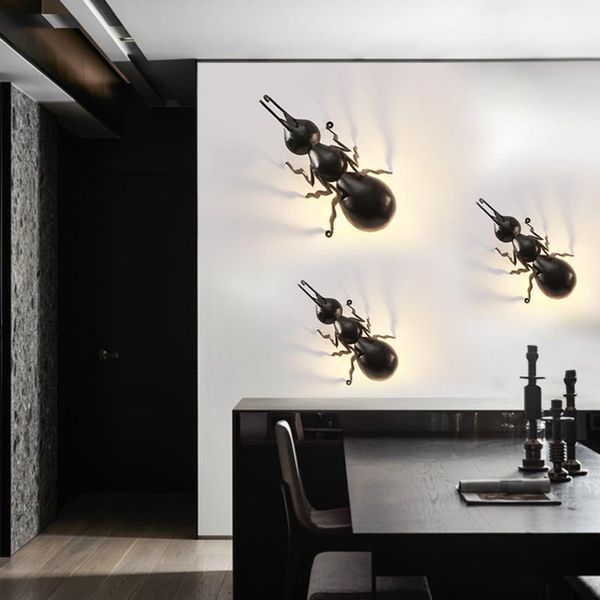 

children's room insect wall lamps creative bar restaurant led decorative wall light bedroom aisle corridor art lamp for bedroom