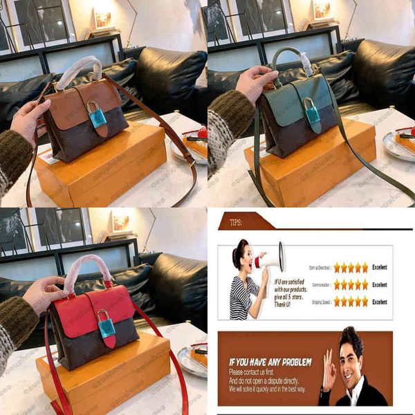

lockybb presbyopia postman lock crossbody bag ladies women plaid shoulder female luxurys designers leather handbag m44141 m44080 m44322