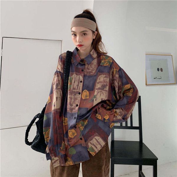 

retro female shirt release korean harajuku jacket g7sj, White