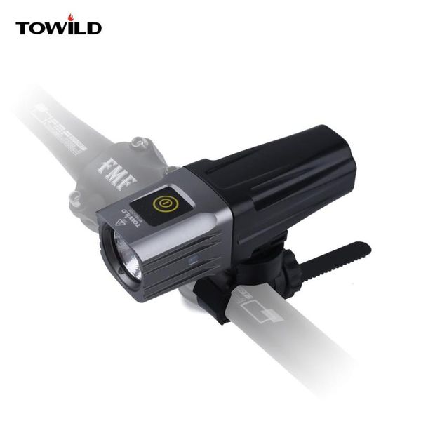 

towild br1600 cree xhp35 led 1600 lumens ipx6 waterproof usb rechargeable bike light with battery