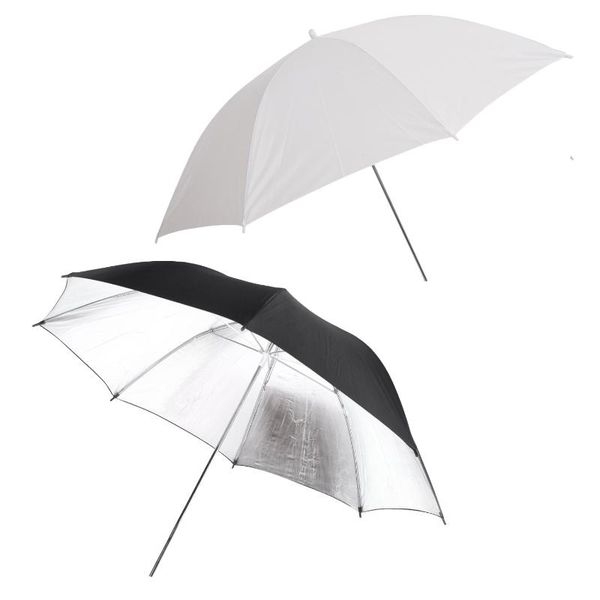 

lighting & studio accessories 102 cm/40inch po strobe flash light reflector black silver soft umbrella