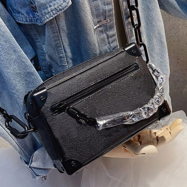 

fashion luxury designer box bags womens fashion quality handbag lady trendy print trunk shoulder bags girls crossbody bag wholesale