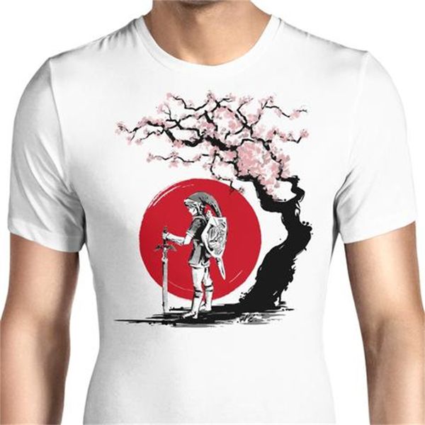 

harajuku girl plum print pattern loose casual round neck men and women comfortable short-sleeved t-shirt, White;black