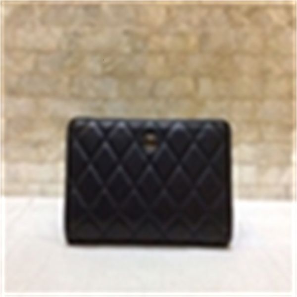 

a50099 classic imported sheepskin two-fold wallet silver real leather compact long wallets chain wallet pouches key card, Red;black