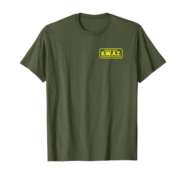 

texas swat team srt sheriff law enforcement t-shirt, White;black