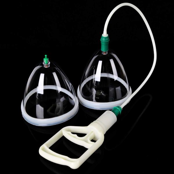 

femme toys buttocks breast enlargement pump vacuum suction cupping massager intimate goods women nipple enlarger tools, Black;white