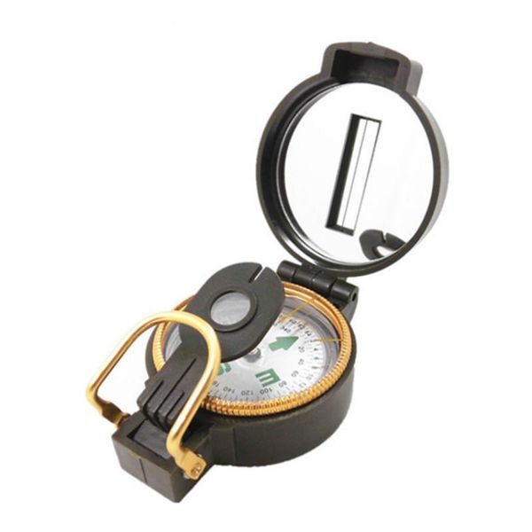 

outdoor gadgets professional army metal sighting compass clinometer camping