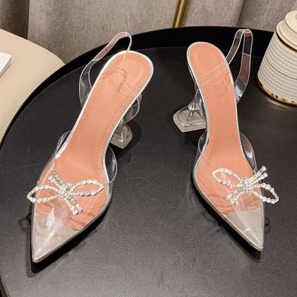 

spring pointed toe pumps brand design bling bow women shoes fashion spring summer slip-on female pumps 9.5cm, Black