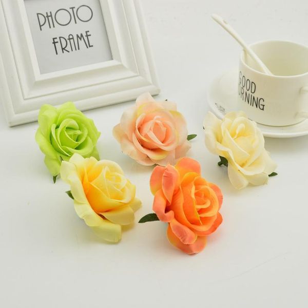 

100pcs artificial flower for home silk rose heads diy wedding decorative wreath flower wall party birthday flowers w jllqbu