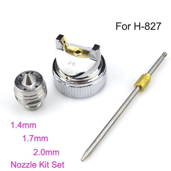

professional spray guns h-827 hlvp 1.4/1.7/2.0mm needle nozzle pneumatic gun hand manual kit set