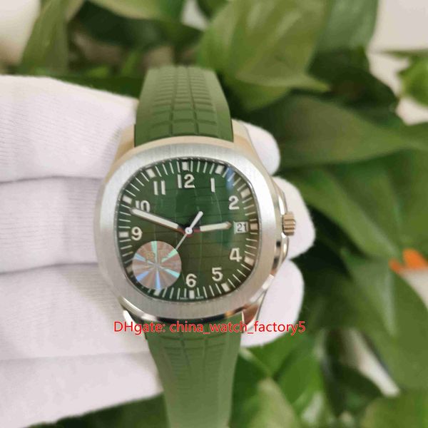 

pf maker 904 steel green 40mm aquanaut jumbo 5168 ref.5168g-010 cal.324 s c movement mechanical automatic mens watch watches, Slivery;brown