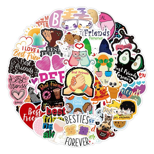 

50pcs Best Friends Graffiti Stickers Decals Scrapbooking DIY Phone Laptop Gifts