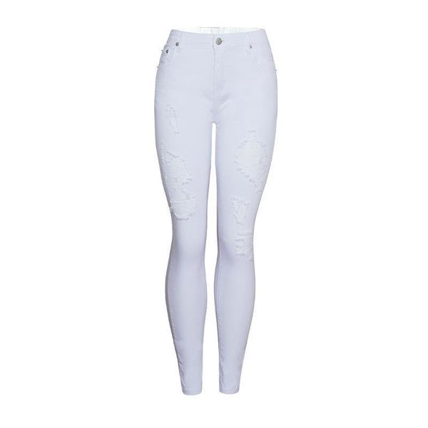 

women's jeans spring summer fashion white color high waist big size s-2xl women long pencil jl-hg009, Blue