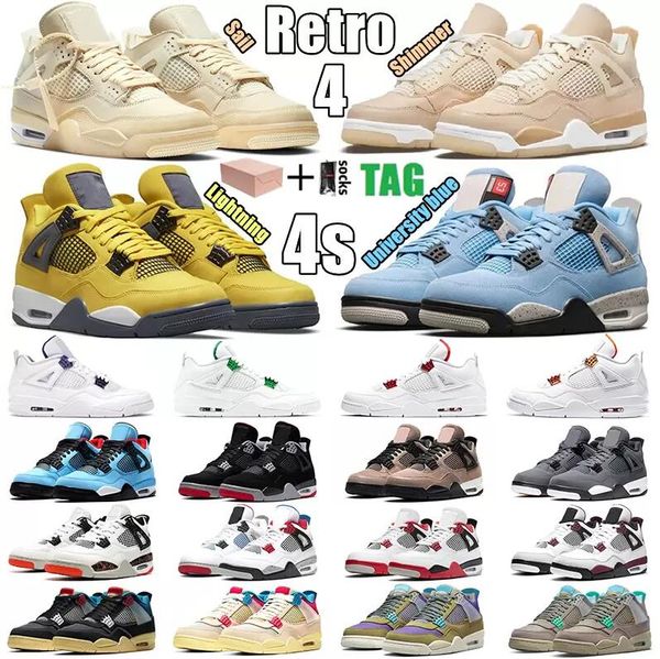 

2022 jumpman infrared 4 4s basketball shoes mens cream sail lightnings red thunder white oreo bred taupe haze off what the black cement cat