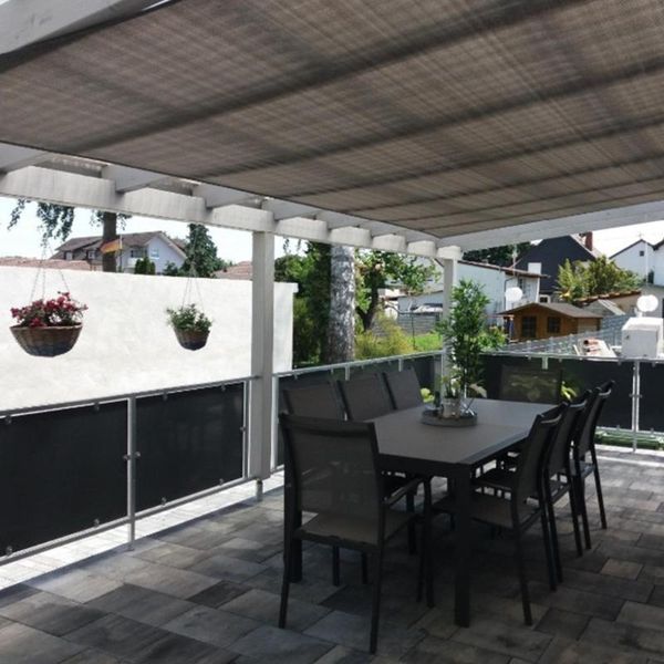 

shade rectangular waterproof outdoor sun sail garden yard anti-uv awning weather resistant durable backyard canopy
