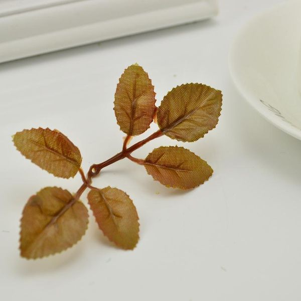 

artificial green leaves rose flower for garden diy wreath christmas leaf wedding bridal bouquet decoration silk folia qylsnq