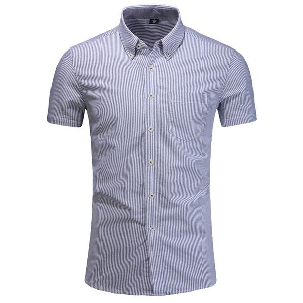 

men's casual shirts 2021 spring and summer shirt homme turndown collar striped large size -5xl male cotton for men, White;black
