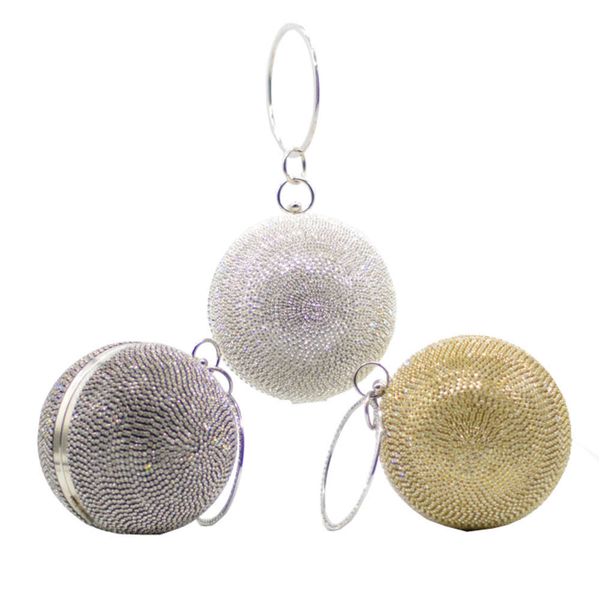 

fashion luxury water drill dinner diamond inlaid banquet hand handmade ball bag