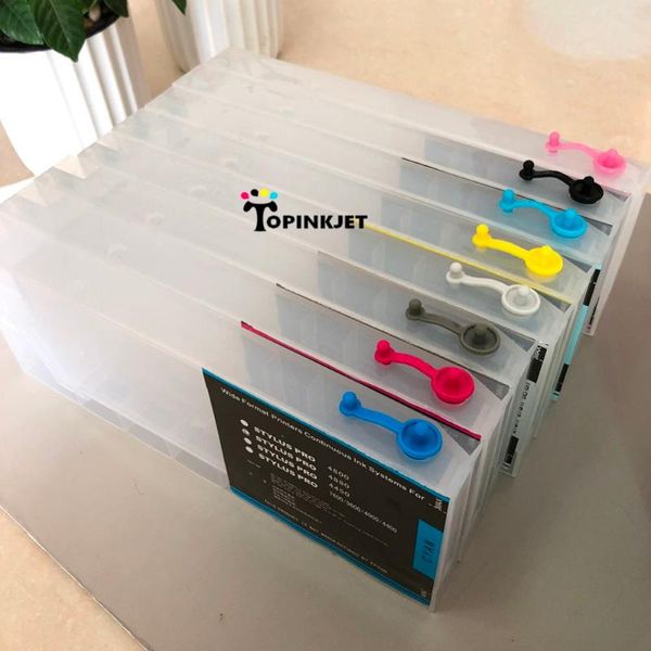 

ink cartridges compatible cartridge with chip refillable for 4000/4400/4450/4800/4880/7600/9600 wide format printer