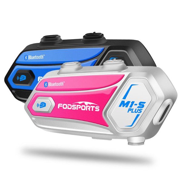 

motorcycle intercom fodsports 2 pcs m1-s plus helmet bluetooth headset wireless bt interphone fm music sharing