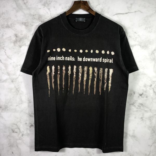 

2021 new nine inch nails vintage t-shirt men women tee oversized t shirt streetwear clothing b07b, White