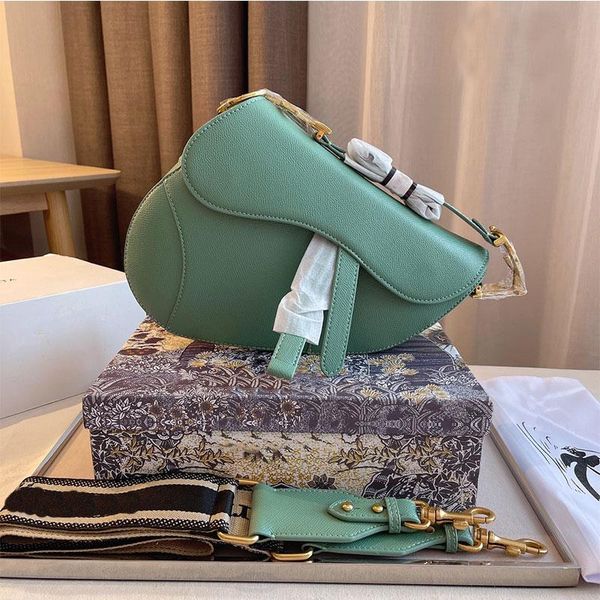 

with box 2021handbag bright light matte saddle bags women luxurys designers fashion letter shoulder messenger bag designer crossbody