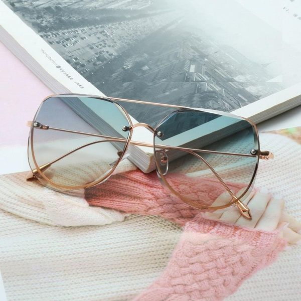 

retro rimless design brand glasses uv400 oculos vintage for 2021 female women shades sunglasses women luxury sunglass sun mirror cdomi gaan, White;black