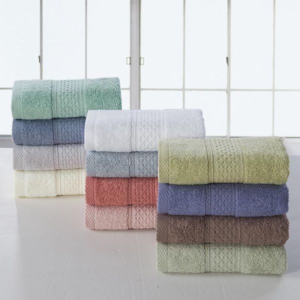

32*73cm 100%cotton solid color face towel for and child fast drying travel gym camping sports business trip soft washcloth