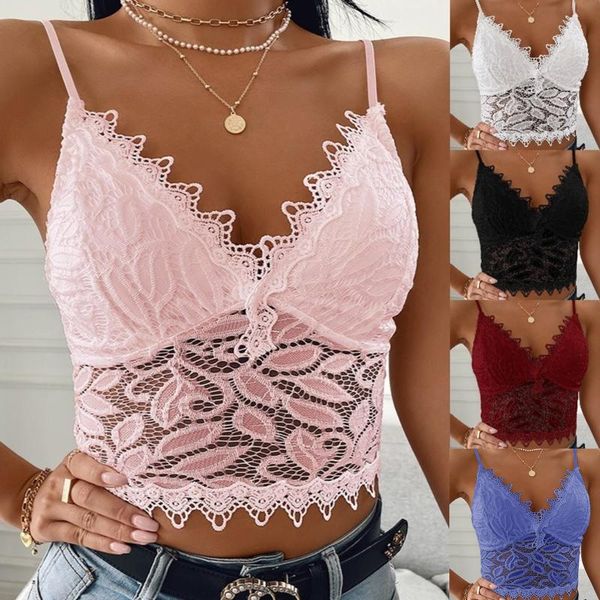 

women's tanks & camis goth aesthetic lace patchwork tank for women v-neck brown retro crop summer fashion casual camisole, White