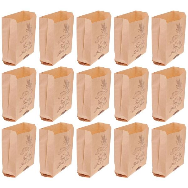 

gift wrap 50pcs oil-proof donuts storage pouches kraft paper bags bread packaging