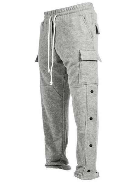 

20212020 multi pocket wear men's loose leisure overalls sports pants fashion, Blue