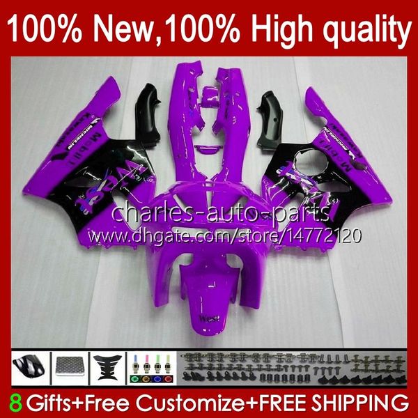 KIT BODY PER KAWASAKI NINJA ZX-636 ZX 6R 636 600CC 600 CC 1994 1995 1996 1997 Bodyworks 50HC.57 West Purple Stock ZX600 ZX 6 R ZX636 ZX-6R 94-97 ZX600C ZX6R 94 95 96 97 Fairing