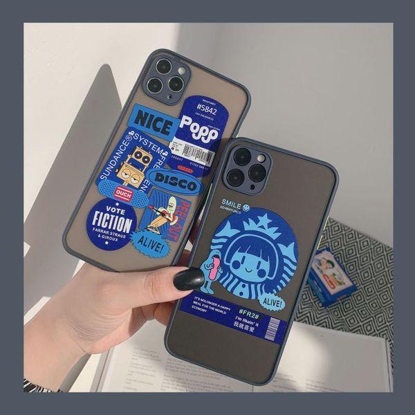 

cell phone pouches fashion retro label cases for 11 12 mini pro xs max x xr 7 8 plus luxur soft tpu airbag cover 12pro 11pro 12mini