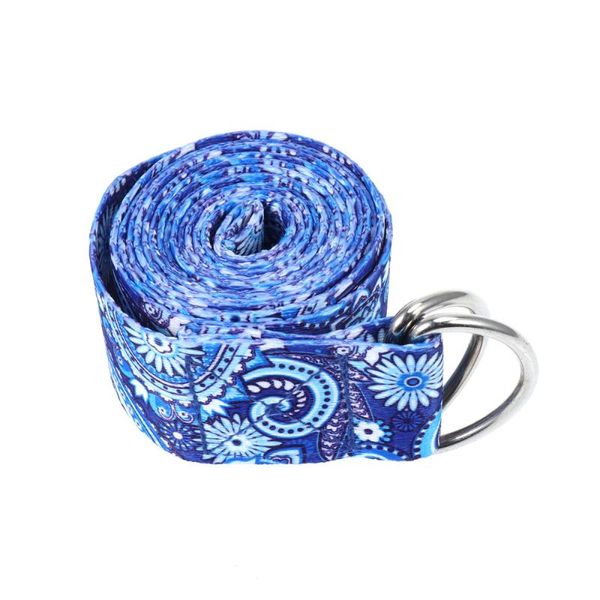 

yoga stretch belt multi functional fitness resistance band portable yoga strap blue enchantress