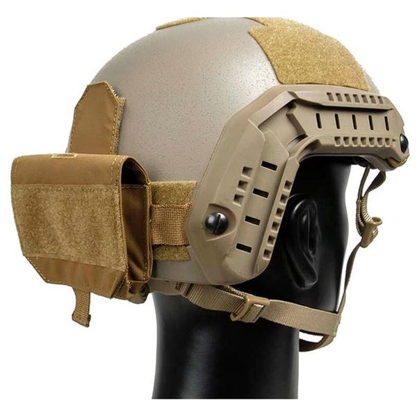 

tactical helmets helmet battery pouch case cb/rg paste attached storage bag