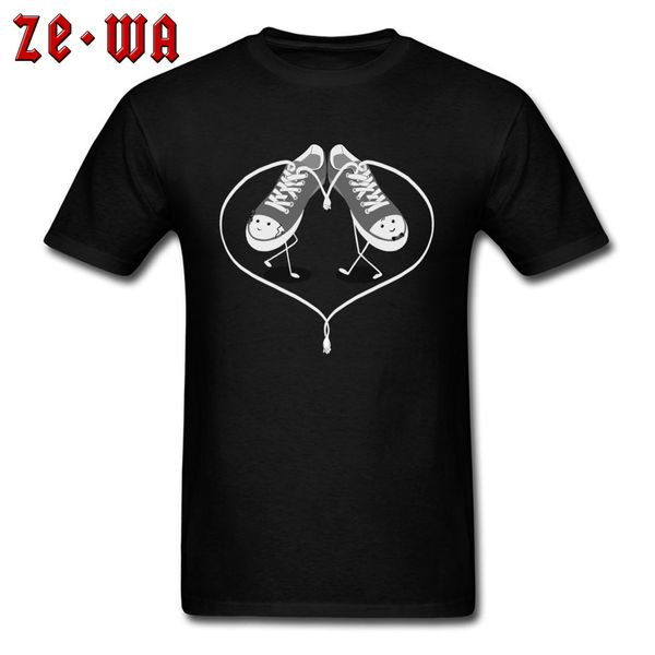 

ccccsportlatest leisure shirts love sole mates round collar cotton short sleeve t shirts for men custom gift t shirt couple, Black;yellow