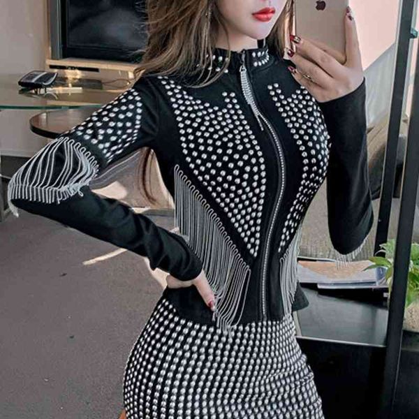 

women's jackets brilliant women's zipper jacket, rivet korean fashionable clothes, spring and fall, . uci6, Black;brown