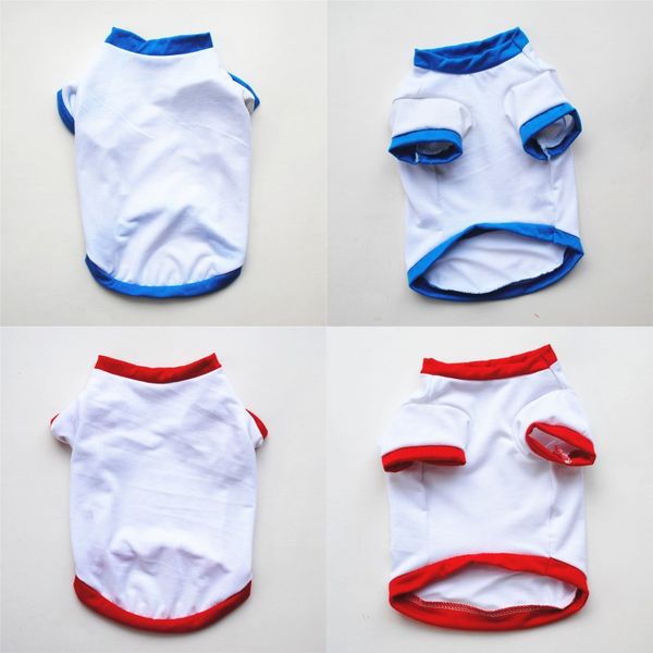 

fashion pet shirts sublimations blanks diy dog clothes solid color small puppy vests short sleeve comfortable spring summer 3 5ye g2