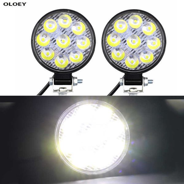 

new 48w 27w led work fog light for car led front spotlight 12v car led headlight for suv engineering truck vehicle searchlight