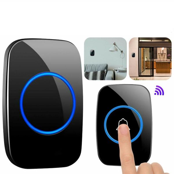 

doorbells home wireless doorbell chime waterproof plugin receiver adjustable volume 1000ft kit smart door bell set