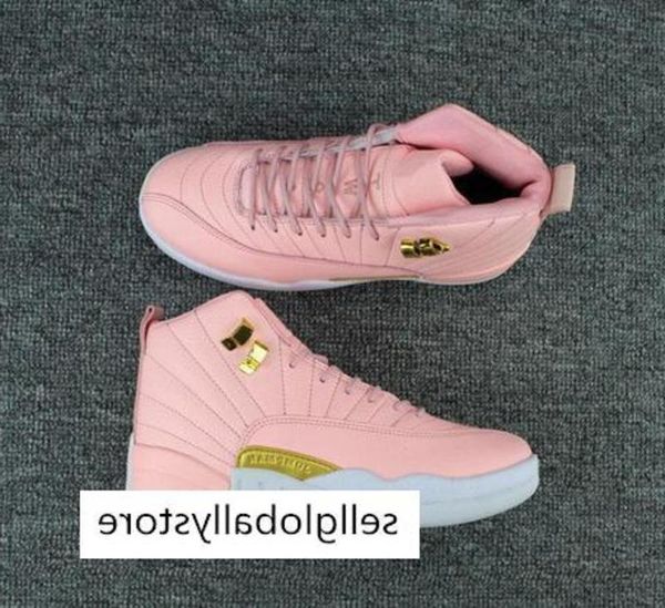

big boy new gs basketball shoes womens kids 12s pink lemonade xii sneakers size us 5-8