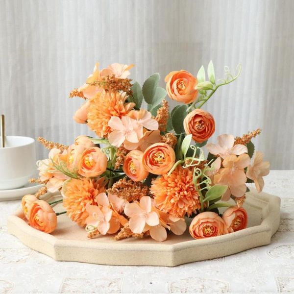 

decorative flowers & wreaths 1 bouquet special artificial flower charming pography props faux silk everlasting simulation home decor