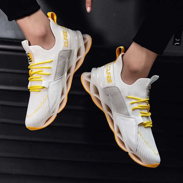 

summer mesh comfort lace up blade bottom casual running shoes sneaker man