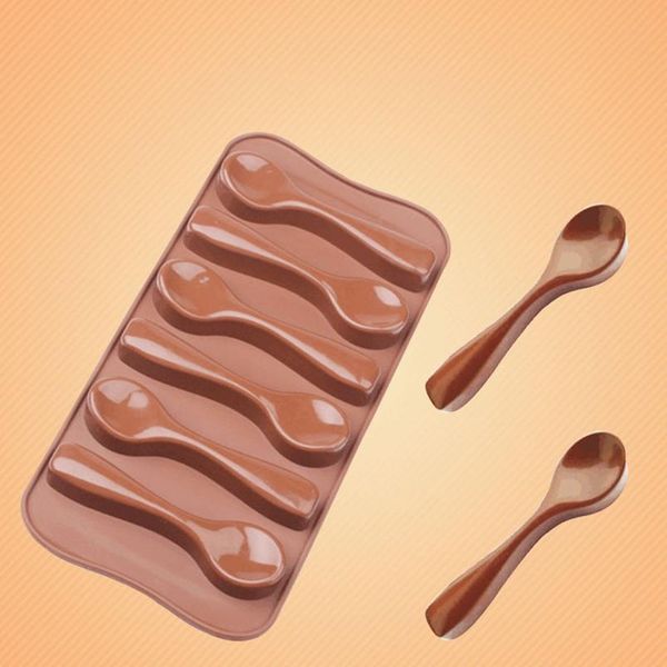 

6 spoon sile mold high temperature resistant ice mould for chocolate candy baking cake decora qylard
