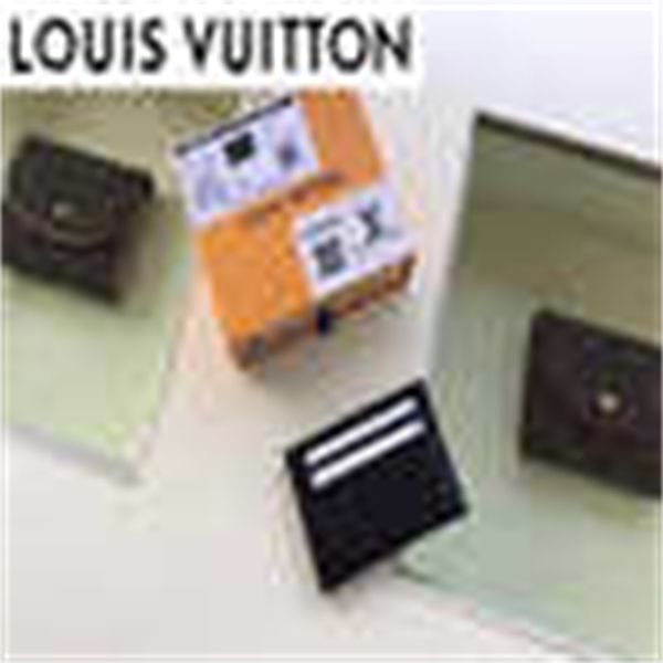 

pfz3 m62170 black leather compact long wallets chain wallet pouches key card holders cases purse clutches, Black;red