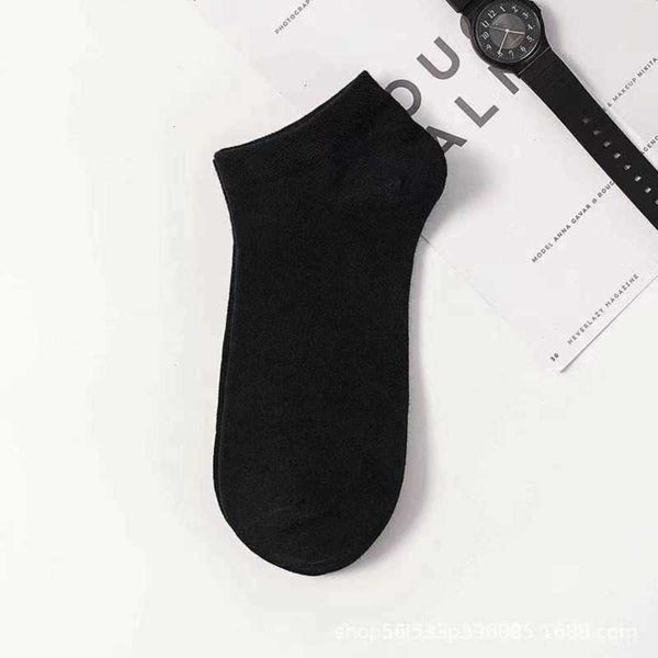 

socks thin pure color socks in summer, Black