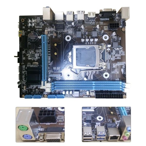 

b85 computer motherboard gigabit 1150 pin cpu ddr3 i74770/i54460 super h81b75 computer motherboard with vga dvi