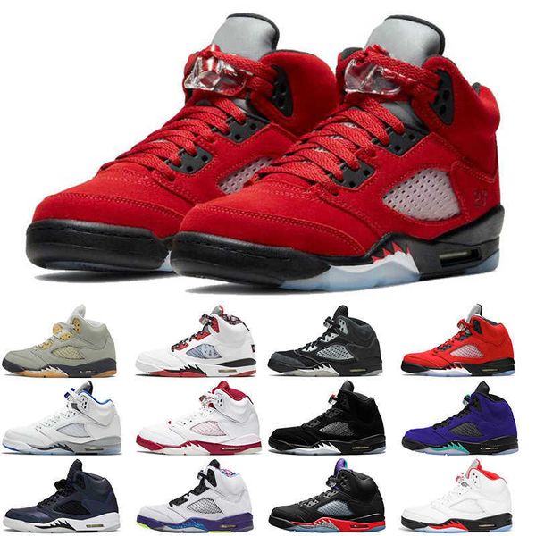 

dropshipping jumpman 5 5s men basketball shoes fire red raging bull anthracite stealth 2.0 suede black michigan mens trainers sports