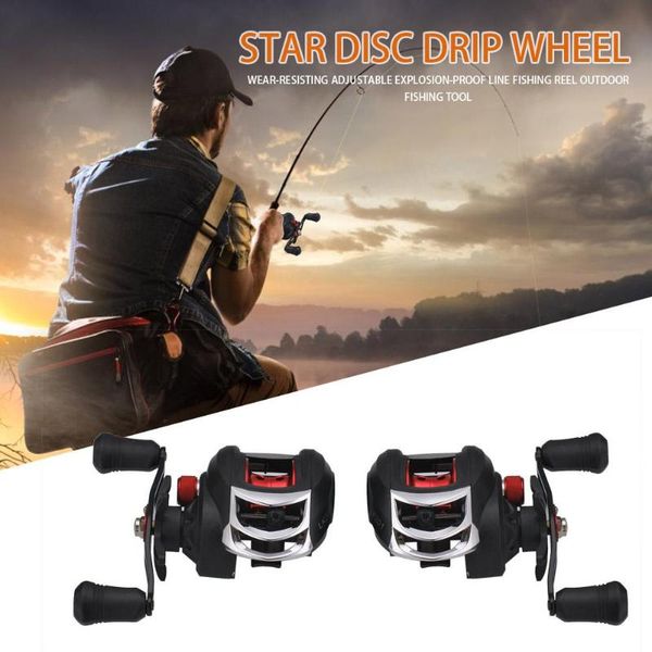 

portable fishing reel wear-resisting adjustable explosion-proof line fishing reel fashionable atmosphere outdoor tool